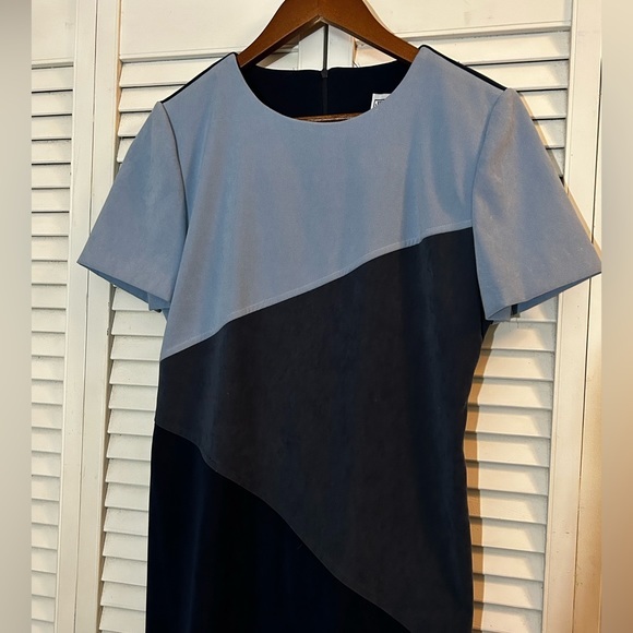 Jessica Howard women’s dress size 10, block pattern of blues - Picture 2 of 13